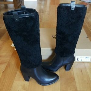 UGG AVA Exposed Fur Boots